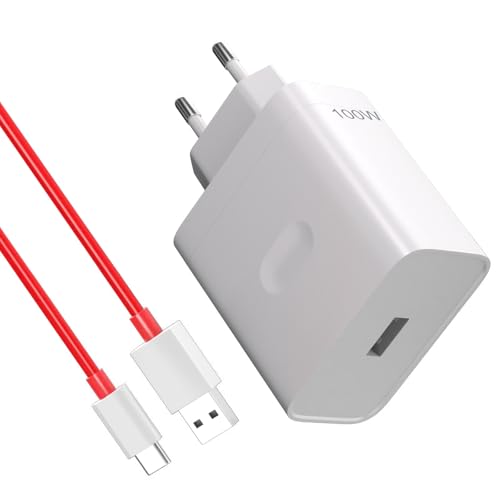 100W USB Ladegerät für Oneplus SuperVooc Charge,USB Netzteil mit 8A USB C Ladekabel 1m Dashcharge Adapter für Oneplus 12R 12 11 Nord CE 4 Lite Nord 4 3 2T 10 Pro Oppo Reno 12 Pro 12F 11F realme 12x von iMangoo