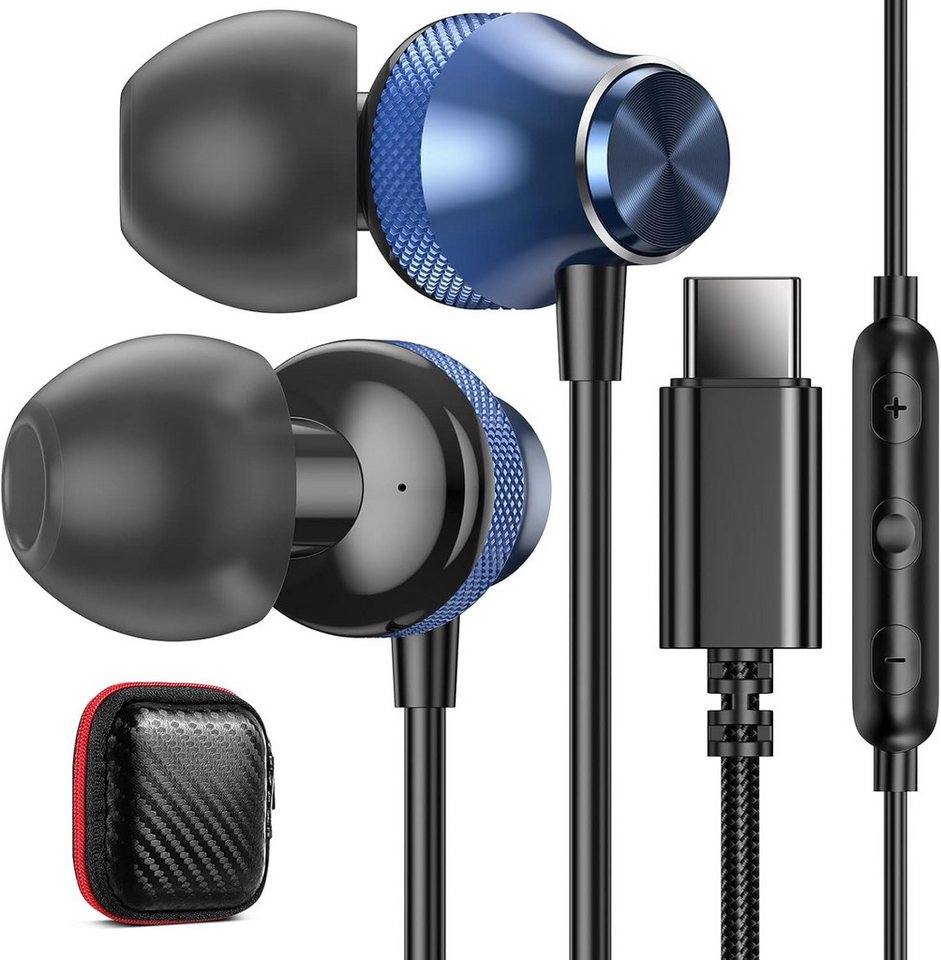 iMangoo In-Ear-Kopfhörer (Ideal für Reisen, Sport, Arbeit, USB-C In-Ear Kopfhörer mit Mikrofon Hi-Res Audio Geräuschisolierung) von iMangoo