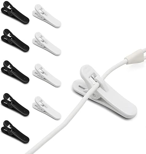 iMangoo Kopfhörer Kabel Clips, 10 Stück Kopfhörer Headset Kabelclip Halter Halterungs Kleidungscli Befestigungsmikrofon Kopfhörer Draht für Montage Laufwandern Training Workout Weiß & Schwarz iMangoo Kopfhörer Kabel Clips, 10 Stück Kopfhörer Headset Kabelclip Halter Halterungs Kleidungscli Befestigungsmikrofon Kopfhörer Draht für Montage Laufwandern Training Workout Weiß & Schwarz von iMangoo