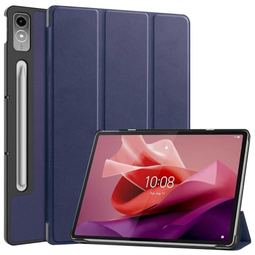 iMoshion Bookcase kompatibel mit Lenovo Tab P12 - Dunkelblau von iMoshion