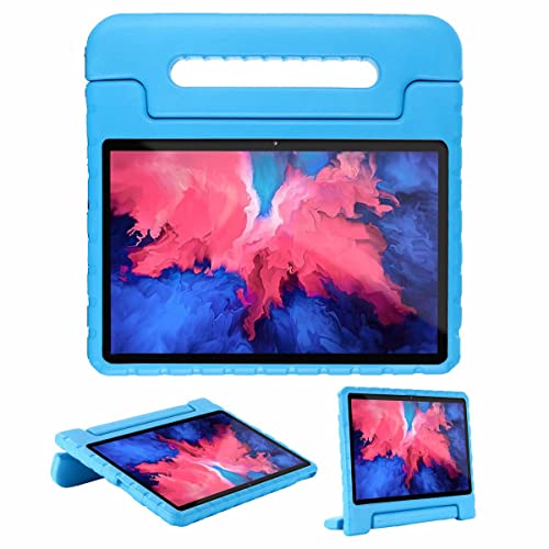 iMoshion kompatibel mit Lenovo Tab P11 Pro Hülle – Tablethülle für Kinder – Tablet Kids Case in Blau mit Handgriff und Ständer [Robust, Griffig, Stoßfest] von iMoshion