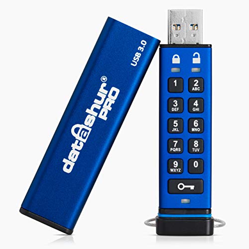 iStorage datAshur PRO 16 GB | Verschlüsselter USB-Speicherstick | Zertifiziert nach FIPS 140-2 Level 3 | Passwortgeschützt | Staub-/wasserbeständig von iStorage