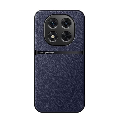 iTape Lederhülle passend für Xiaomi Redmi Note 14 Pro 5G, Soft Touch, stoßfest, staubdicht, Anti-Rutsch-Telefonhülle magnetische Autohalterung Navy von iTape