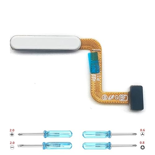 iYAiYO Fingerprint Sensor Flexibles Kabel für Samsung A22 4G SM-A225F, SM-A225F/DS, SM-A225M, SM-A225M/DS Fingerabdruckleser Flex Cable Fingerabdrucksensor Ersatz inkl. Schraubendreher-Weiß von iYAiYO