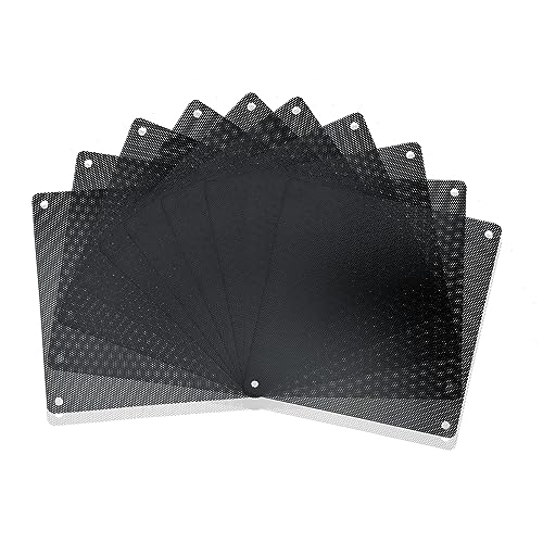 iYueMps Lüfter Staubfilter Mesh 10 Stück 120mm PVC Lüfter Staubdicht Abdeckung PC Kühler Lüfter Lüftergitter- Schwarz von iYueMps