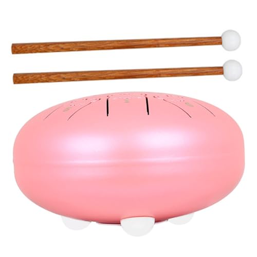 ibasenice 1 Satz Wangyou-Trommel ätherische Trommel Trommelthron Glockenspiel Marimba musikinstrumente schulanfänger drum Handtrommel Zungentrommeln für Erwachsene Stahl- -Legierung Rosa von ibasenice