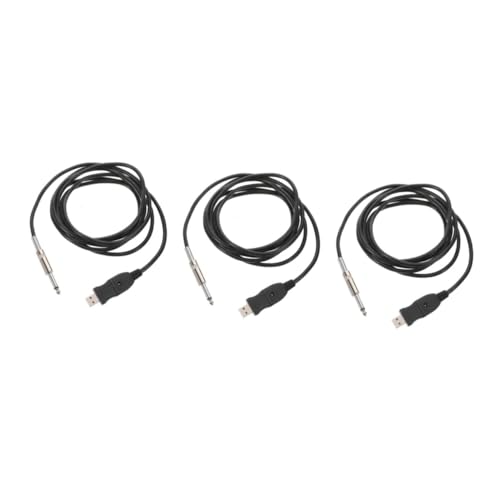 ibasenice 3st Gitarrenkabel Pedalkabel Für E-gitarre Kabel Für Gitarreninstrumente Für Gitarreneffekte Audio-video-kabel Basskabel Für Elektrische Instrumente Mixerkabel Pvc Black von ibasenice