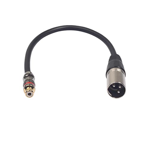 ibasenice Audioverbindungskabel Für Verstärker Lautsprecher Cinch-buchse Auf Xlr-stecker-konverter Audiokabel Cinch-buchse Auf Xlr-stecker-adapter Black von ibasenice