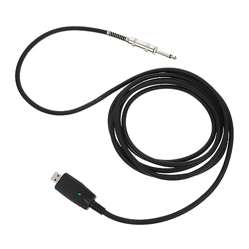 ibasenice Gitarrenkabel Audio Gitarre Kabel Instrumenten-audio-adapterkabel Usb-kabel Anschlusskabel Für E-gitarre Gitarren-audiokabel Lautsprecherkabel Gitarren-anschlusskabel Pvc Black von ibasenice