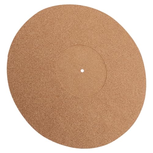 ibasenice Kork Vinyl Matte Für Plattenspieler Hochwertige Schallplattenmatte Antistatische Unterlage Für Vinyl Player Zubehör Für Musikliebhaber Naturfarbe von ibasenice