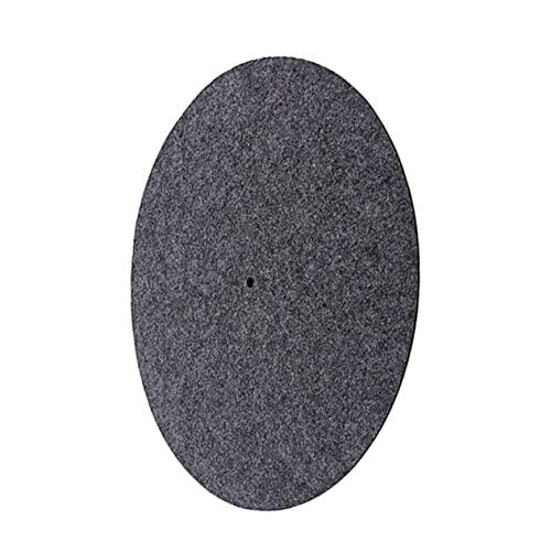 ibasenice Platte Für Plattenspieler Schallplattenmatte Matte Für Vintage-plattenspieler Aus Vinyl Aufzeichnungen Weiße Slipmat Spielen Statisch Weißes Slipmat-vinyl Abspielgerät Dark Grey von ibasenice