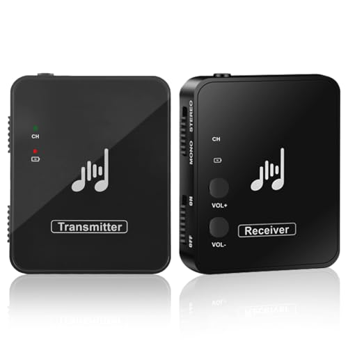 ibasenice Überwachungs-Streaming-System wireless ohrhörer Drahtloses Bühnenmonitorsystem Sender und Empfänger In-Ear-Monitoring-System für Musiker Drahtloses In-Ear-Monitorsystem Abs Black von ibasenice