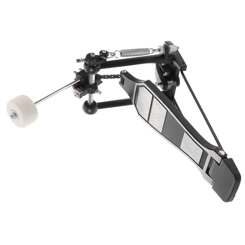 ibasenice Zubehör Für Jazz-drum-pedale Einzelnes Bassdrum-pedal Drum-machine-pedal Bassdrum-pedal Mit Einzelkettenantrieb Bassdrum-pedalhammer Bassdrum-fußpedalclip Aluminiumlegierung Black von ibasenice