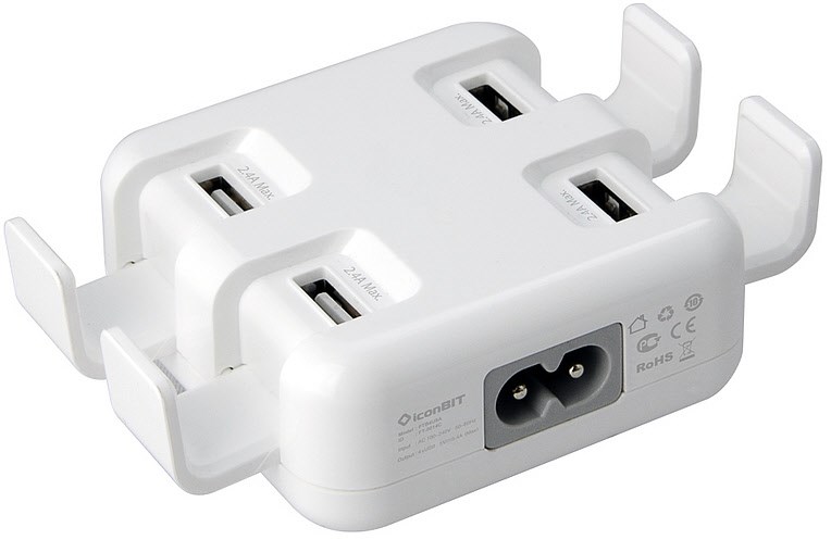 FTB4U5A USB 4-port Netzteil von iconBIT