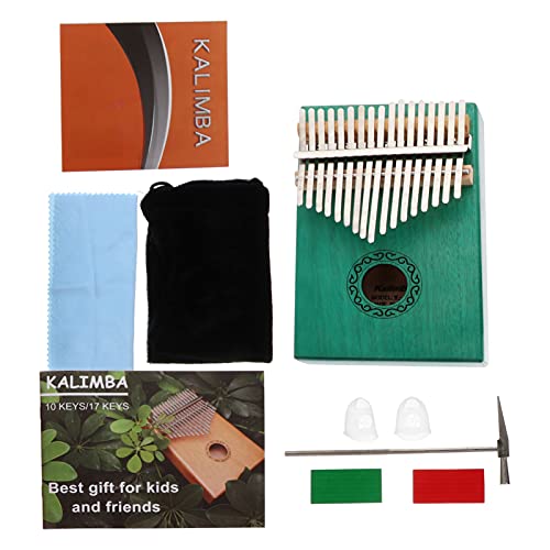 ifundom 1 Satz Daumen Musikinstrument Handpfanne Finger E-piano-tasche Klaviatur Schlüssel Xylophon Synth Musical Bausatz Tuner Kalimba Im Retro-stil Kalimba Für Anfänger Mahagoni Green von ifundom