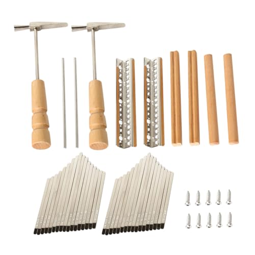 ifundom 2 Sets 17 Tasten Daumenklavier Zubehör Schlüsselanhänger Daumenklavier DIY Zubehör Kalimba 17 Tasten Daumenklavier Für Kinder Daumenklavier 17 Tasten DIY Kalimba DIY von ifundom