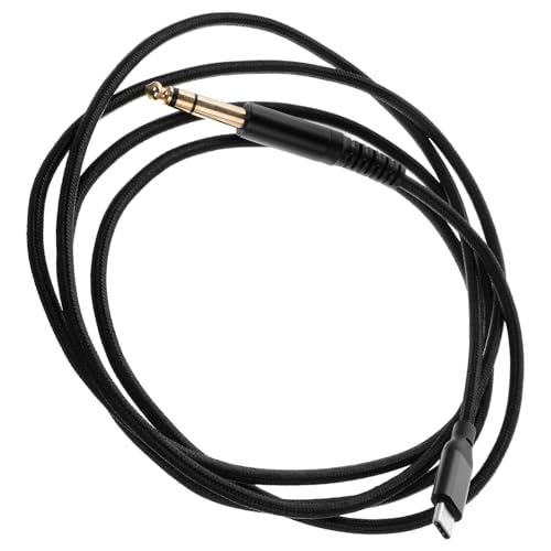 ifundom Konvertierungslinie kopfhörerkabel Gitarrenparts Typ-C-Adapter gitarre USB kabel Audiokabel für Gitarre Gitarrenkabel Typ-C-Kopfhörerkonverter Verstärkerkabel Kupfer Black von ifundom