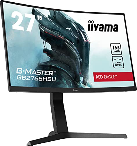 Gebogenes Gaming -PC -Bildschirm - IIYAMA GB2766HSU -B1 - G -MASTER - 27 FHD - SAD DAL - 1 MS - 165Hz - HDMI 2.0 / DisplayPort - von iiyama