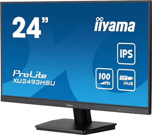 iiyama Prolite XU2493HSU-B6 60,5cm 23,8" IPS LED-Monitor Full-HD 100Hz HDMI DP USB2.0 FreeSync schwarz von iiyama