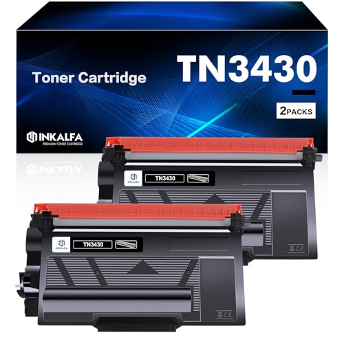 inkalfa TN3430 Toner Kompatibel für Brother TN-3430 TN 3430 3480 TN3480 TN-3480 HL-L5100DN MFC-L5700DW HL-L5200DW HL-L6400DW DCP-L5500DN MFC-L6800DW DCP-L5600DN DCP-L5650DN (Schwarz, 2-Pack) von inkalfa