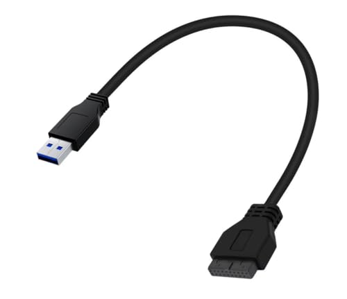 innov8 USB-A 3.0-Stecker auf 20-polige Motherboard-Header-Buchse, Kabel, 0,5 m, Schwarz von innov8