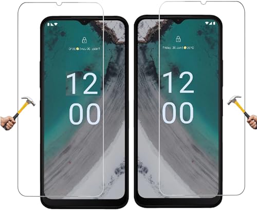 ino 2x Schutzglas kompatibel mit Nokia C32 C22 C12 Plus C21 Plus Panzerglas harte Schutzfolie Panzerfolie Displayschutzglas Harte Folie Schutz Glasfolie Displayglas 9H von ino