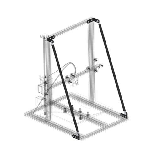 iplusmile -10 Rutensätze Schrittmotor Führungsschraube Stellglied Ton-Extruder Stepper bl berühren Maschine 3d drucker zubehör Stangenbausätze für 3D-Drucker zubehör für 3d drucker Black von iplusmile