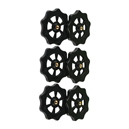 iplusmile 4 Stück Knopfmutter robust gebautes Werkzeug Türknauf Türgriffe Gitarrenknöpfe Verbinder Metall Schraubenmutter Rotary Knob für Hot Bed Zubehör für 3D-Pinter 3D-Pinterteile Black von iplusmile