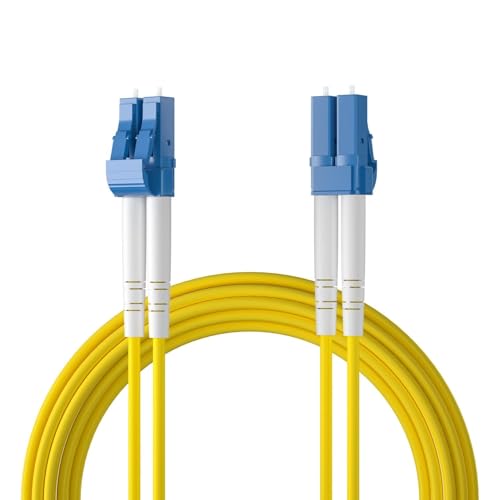 ipolex LC zu LC Glasfaser Patchkabel Single Mode, 1G/10GB OS2 Glasfaserkabel, Duplex 9/125μm Glasfaser Internet Kabel, LSZH Glasfaser Jumper für SMF SFP/SFP+ Transceiver, 50 Meter, 1-Pack. ipolex LC zu LC Glasfaser Patchkabel Single Mode, 1G/10GB OS2 Glasfaserkabel, Duplex 9/125μm Glasfaser Internet Kabel, LSZH Glasfaser Jumper für SMF SFP/SFP+ Transceiver, 50 Meter, 1-Pack. von ipolex