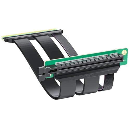 ipolex PCIe 4.0 Extender Kabel, Gen4 X16, UP auf Straight, kompatibel mit GPUs, Kabellänge 20cm ipolex PCIe 4.0 Extender Kabel, Gen4 X16, UP auf Straight, kompatibel mit GPUs, Kabellänge 20cm von ipolex