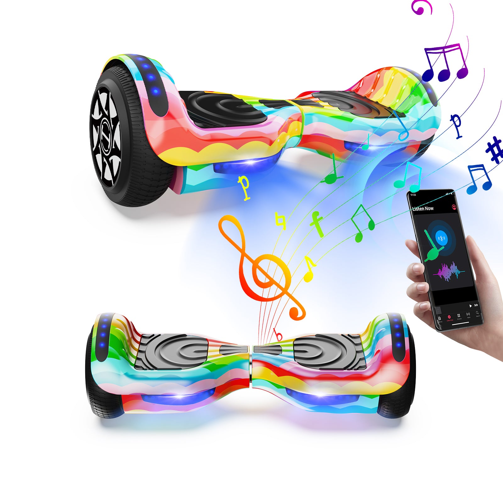 iHoverboard H4 Gelbes Bluetooth-Hoverboard 6.5" von iscooterglobalde