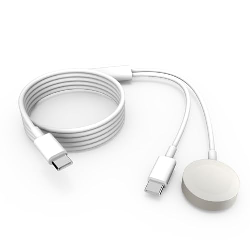 ISHEEP 2 in 1 Multi Ladekabel, Apple Watch Ladegerät, Ladekabel für Uhr USB C für Apple Watch/iPhone, 1,2 m von isheep