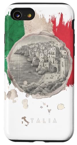 Hülle für iPhone SE (2020) / 7 / 8 Polignano a Mare Apulien Italienische Ferien Vintage Retro von italiAilati - viaggiare in Italia da nord a sud