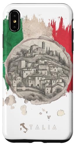 Hülle für iPhone XS Max Assisi Umbrien Italienische Ferien Reisen Vintage Retro Hügel von italiAilati - viaggiare in Italia da nord a sud