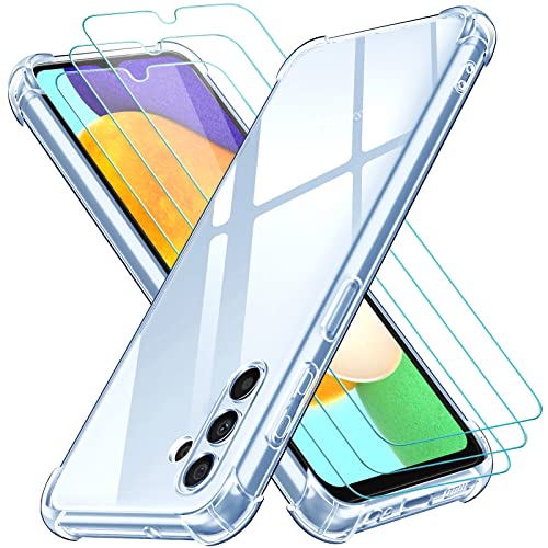 ivoler Klar Hülle für Samsung Galaxy A13 5G / A04S mit 3 Stück Panzer Schutz Glas, Dünne Weiche TPU Silikon Transparent Stoßfest Schutzhülle Durchsichtige Kratzfest Handyhülle Case ivoler Klar Hülle für Samsung Galaxy A13 5G / A04S mit 3 Stück Panzer Schutz Glas, Dünne Weiche TPU Silikon Transparent Stoßfest Schutzhülle Durchsichtige Kratzfest Handyhülle Case von ivoler