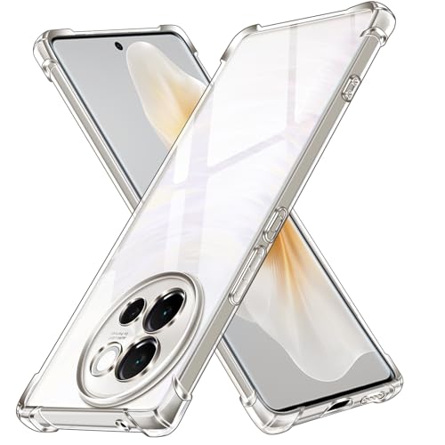 ivoler Klar Silikon Hülle für Vivo V40 Lite 5G mit Stoßfest Schutzecken, Dünne Weiche Transparent Schutzhülle Flexible TPU Durchsichtige Handyhülle Kratzfest Case Cover von ivoler