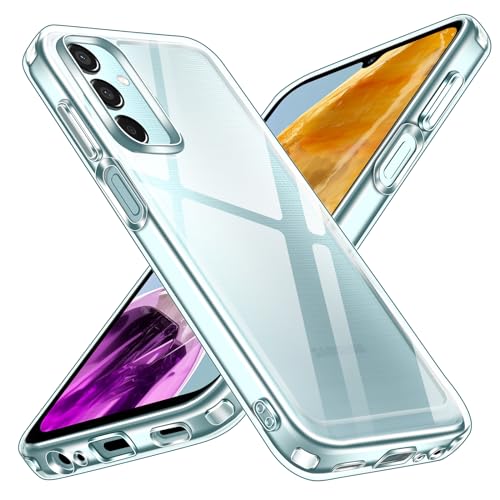 ivoler Nie Vergilbung Klar Hülle für Samsung Galaxy M15 5G, [Militärischer Schutz] Stoßfest Kratzfest Transparent Schutzhülle, Dünn Durchsichtige Handyhülle Case Cover von ivoler