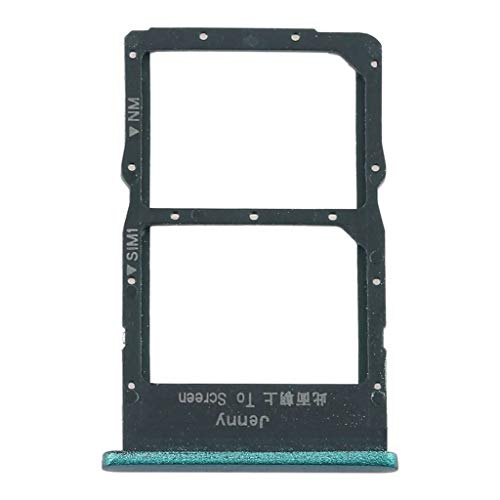 jbTec Dual SIM-Tray/NM-Card Karten-Halter kompatibel mit Huawei P40 Lite - Slot Schlitten Rahmen Holder, Farbe:Türkis von jbTec