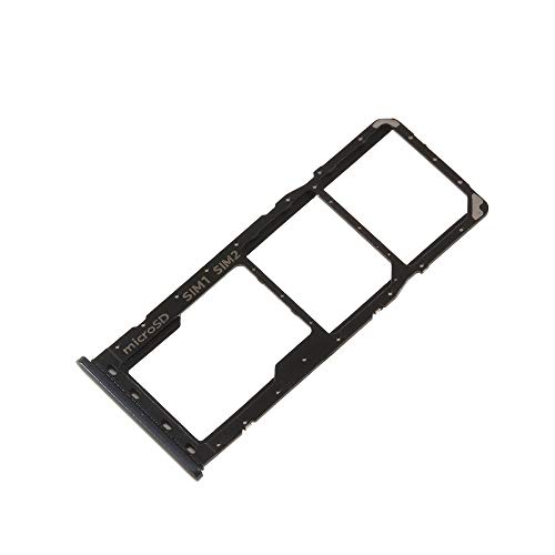 jbTec Dual SIM-Tray/SD-Card Karten-Halter kompatibel mit Samsung Galaxy A51 / A71 - Slot Schlitten Fach, Farbe:Schwarz von jbTec