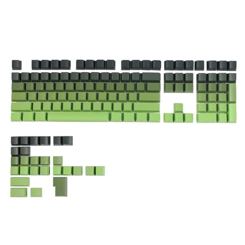 133 Tasten Mit Hintergrundbeleuchtung Farbverläufe Grünes Tastenkappen Set Tastenkappen Double Shot OEM Tastenkappen Für Mechanische Tastatur von jdstty