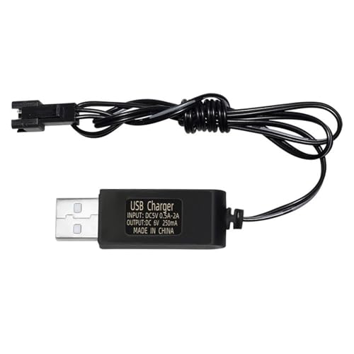 jdstty 3,6 V 4,8 V 6 V 7,2 V USB-Kabel mit SM2P/JST/KETPlug für Fernbedienungsdrohnen, Auto-Boote, Batterie von jdstty