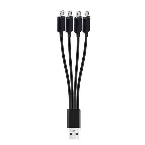 jdstty 4-in-1-USB-Ladekabel, Multi-Kabel für mehrere Geräte, 4 Tablets oder Handys gleichzeitig von jdstty