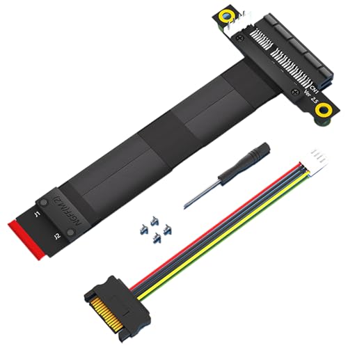 jdstty Key M auf PCIe Grafikkarte 180/90 Grad Risers Adapterkarte PCIE 16X 8X Verlängerungskabel für 2230 2242 2260 von jdstty