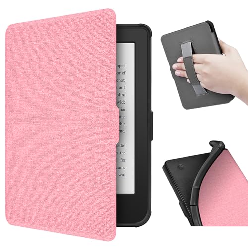 jdstty Schutzhülle für 15,2 cm (6 Zoll) große 2024 farbige Ereader-Stoffhülle mit Handschlaufen, automatischer Schlaf-/Wachmodus, mit Handschlaufen von jdstty