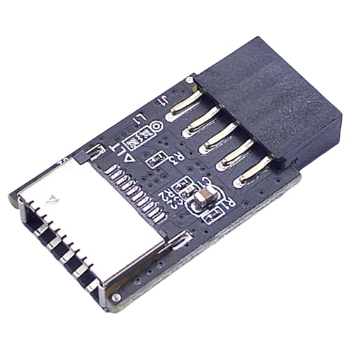 jebyltd USB 2.0 Frontpanel Header Adapter, 9pin auf USB C interner Anschluss für Motherboard von jebyltd