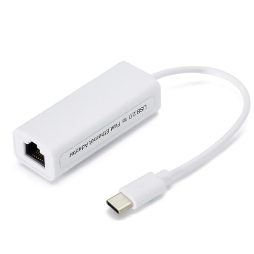 jewella Netzwerkkarte USB Typ-C zu RJ45 100M Treiberfreier Netzwerkkartenkonverter Netzwerkkabeladapter Ethernet-Adapter Langlebig Einfache Installation Einfach zu Verwenden A von jewella