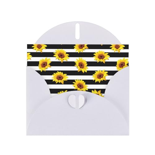 jingong Dankeskarte mit Sonnenblumen-Druck, festliches Grußkarten-Set, 10 x 15 cm, blanko, für alle Anlässe von jingong