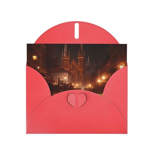 jingong Halloween 1 Druck Dankeskarte Festliches Grußkarten-Set 10 x 15 cm Blanko-Notizkarten für alle Anlässe von jingong