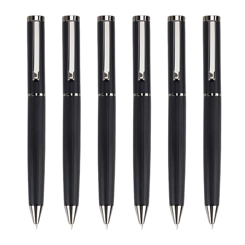 Set schwarze Tinte, Kugelschreiber, 1,0 mm, Metall-Kugelschreiber, glattes Schreiben, Schreibwaren, Stift, Schule, Bürobedarf von jojobasec