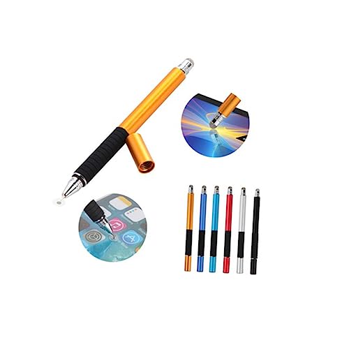 jojofuny 2 1 Touchscreen-Stift universal Pen schreibkladde Crayons Malstift metallstift handlettering Stift Saugnäpfe 2 in 1 Eingabestift kapazitiver Stift Multifunktion Tuch Saugnapf von jojofuny